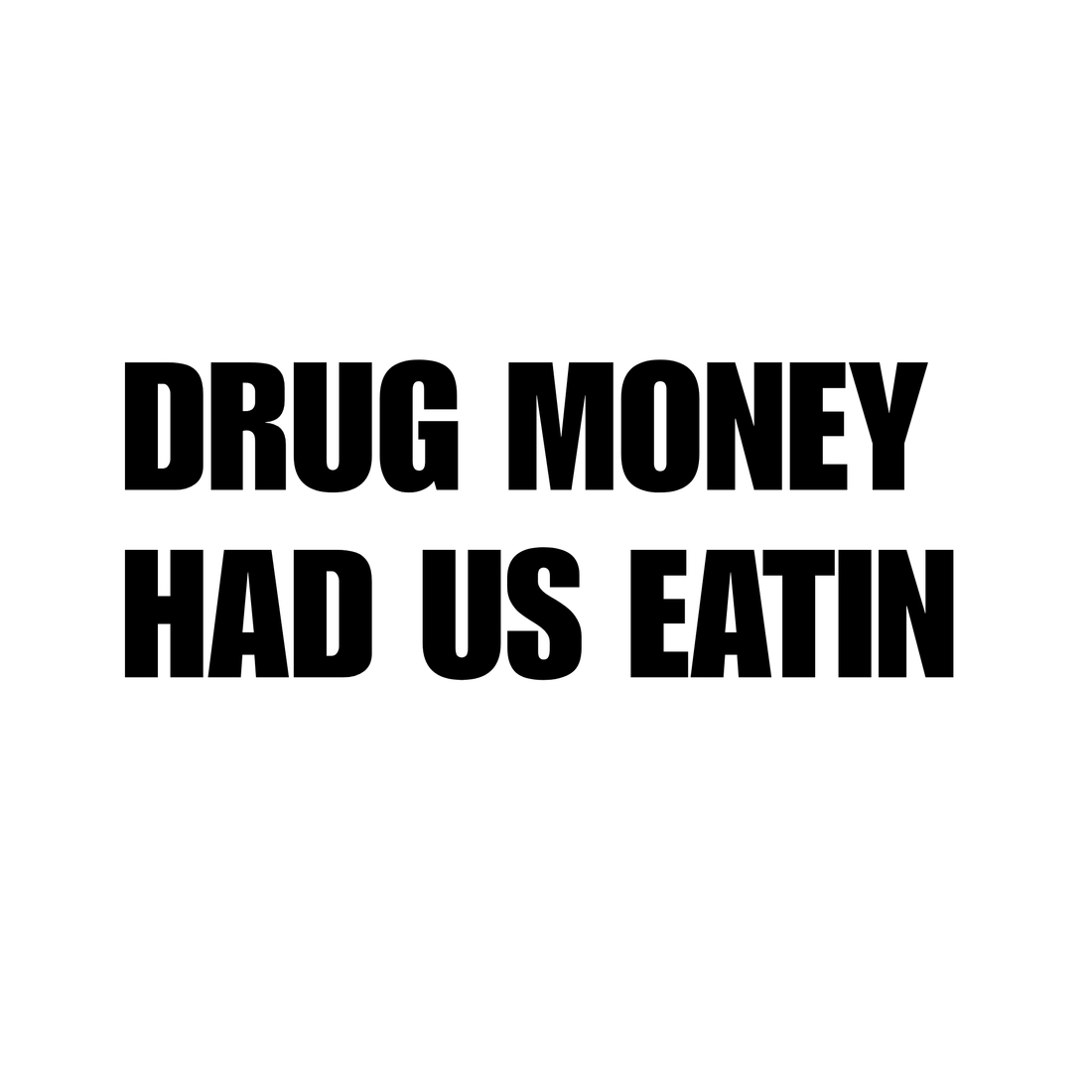 The Story Behind “Drug Money Had Us Eatin”